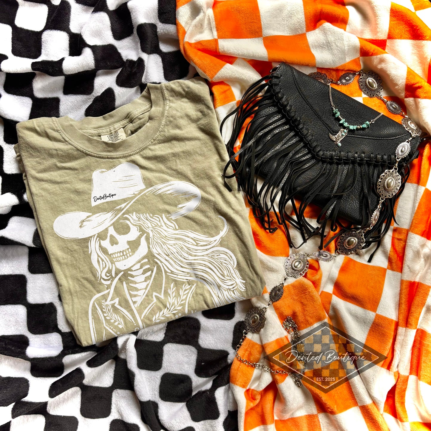 Graveyard Glam - Skeleton Tee