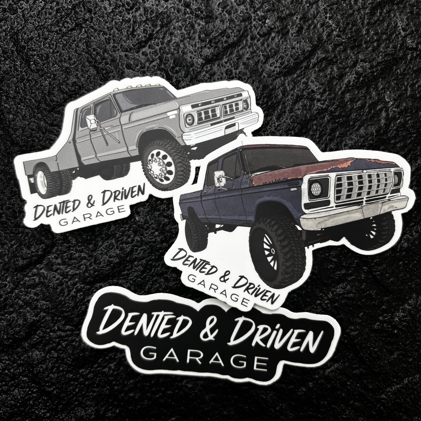Sticker 3-Pack | Trucks & Logo