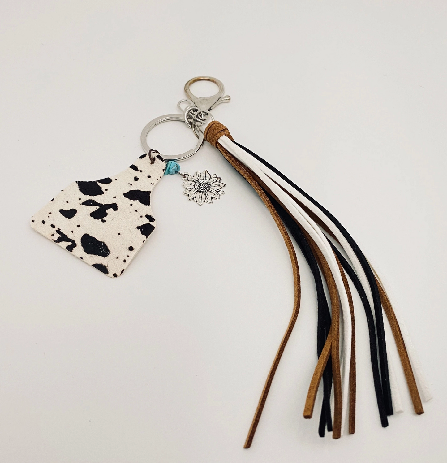 Cow Print Western Style Keychain