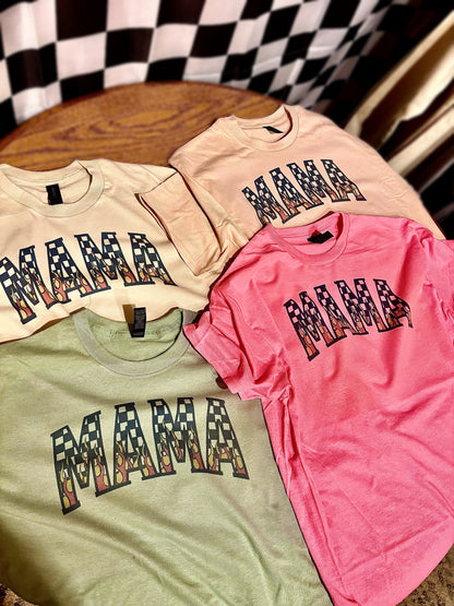 MAMA w/ Flames Tee