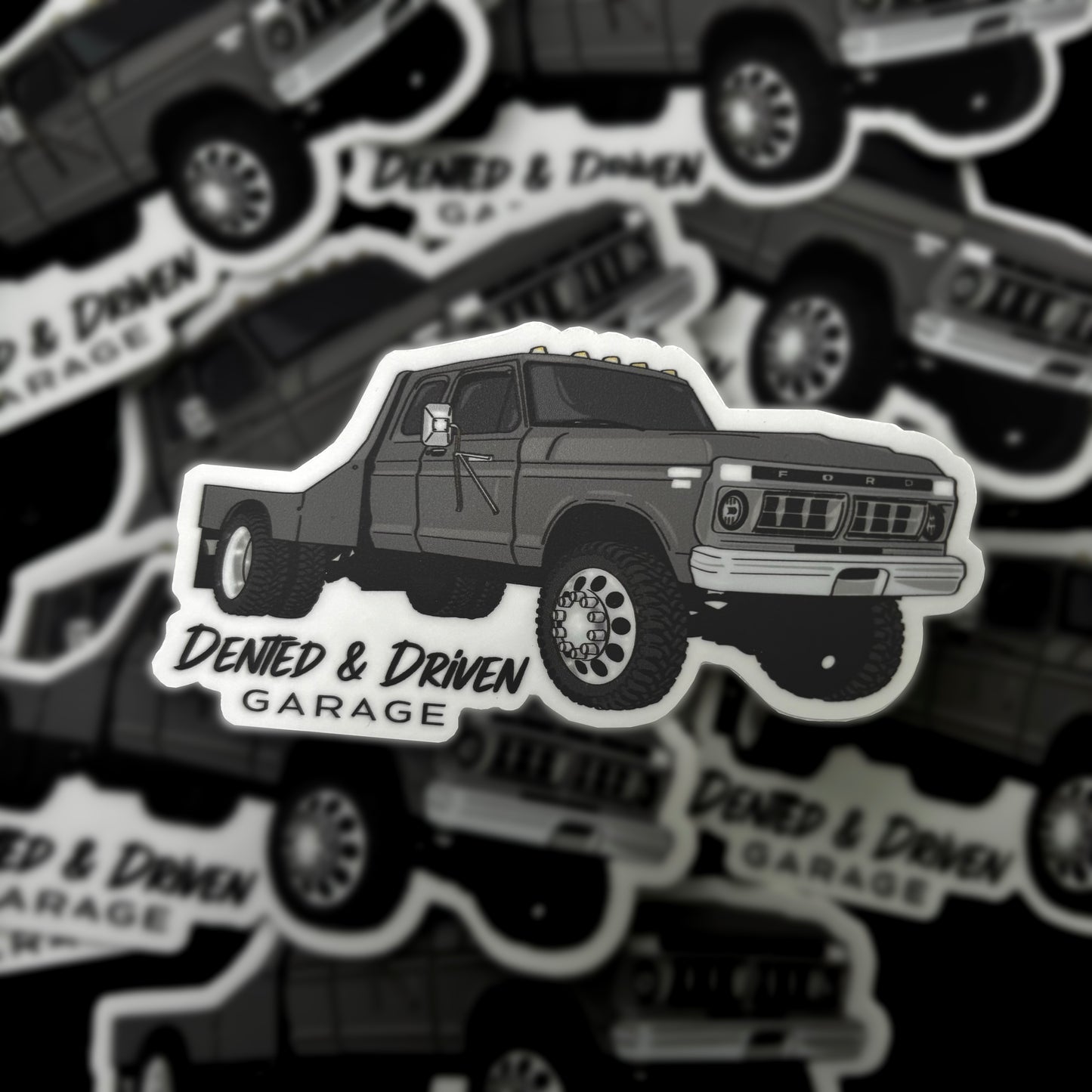 Dually Dentside Sticker