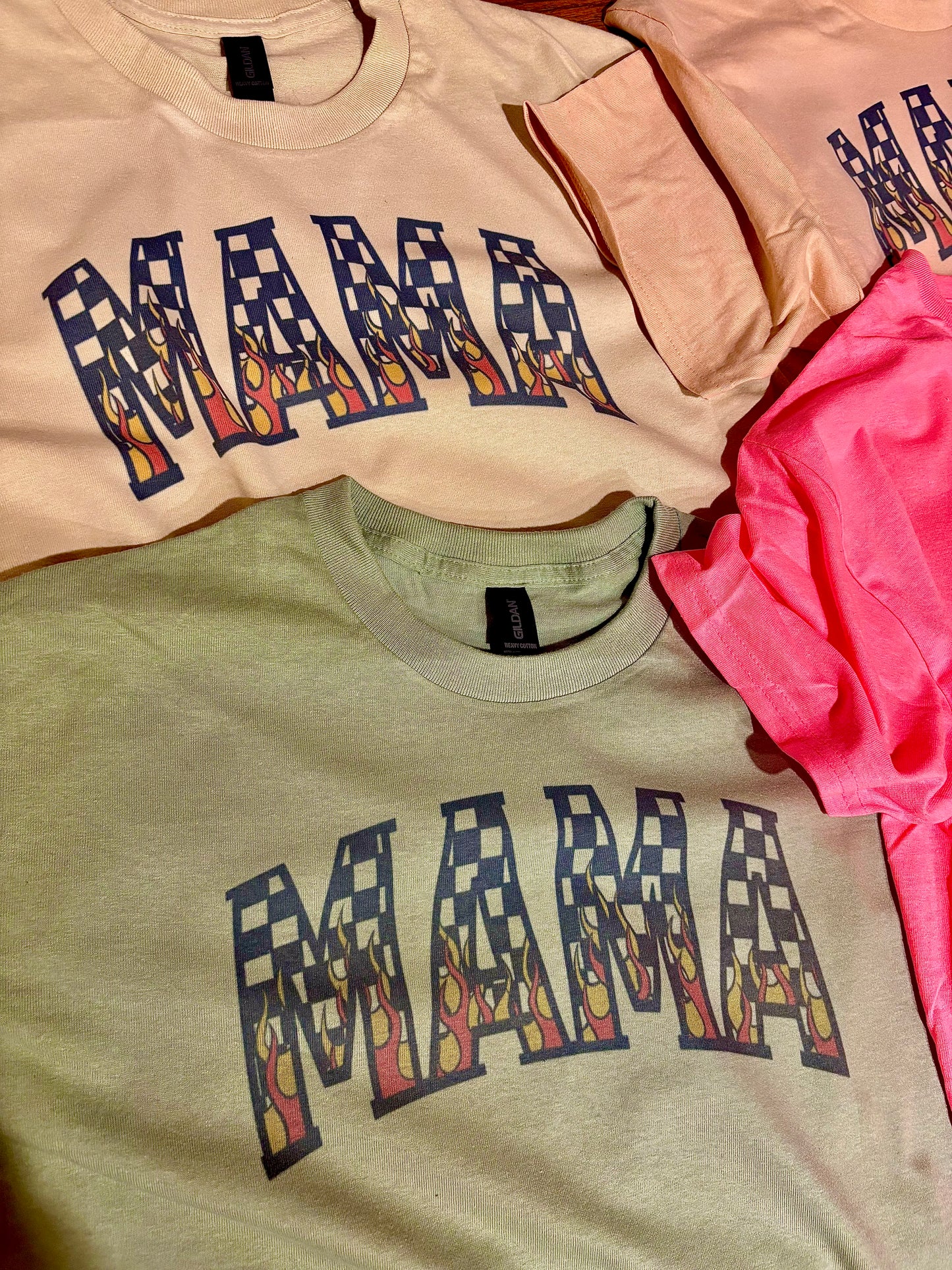MAMA w/ Flames Tee