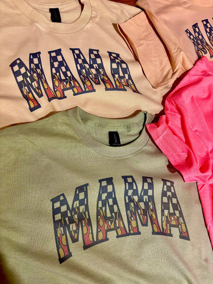 MAMA w/ Flames Tee