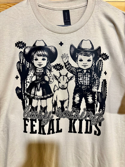 Raisin' Feral Kids Tee