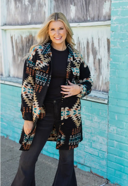 Western Aztec Shacket
