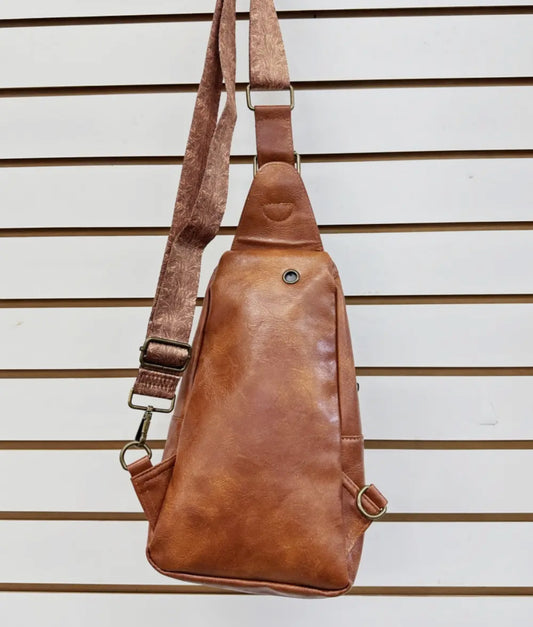 Embossed Cross Body Purse