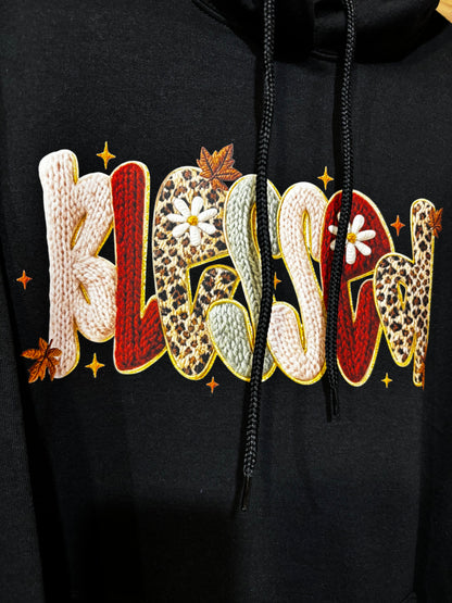 "Blessed" Hoodie - Yarn Effect